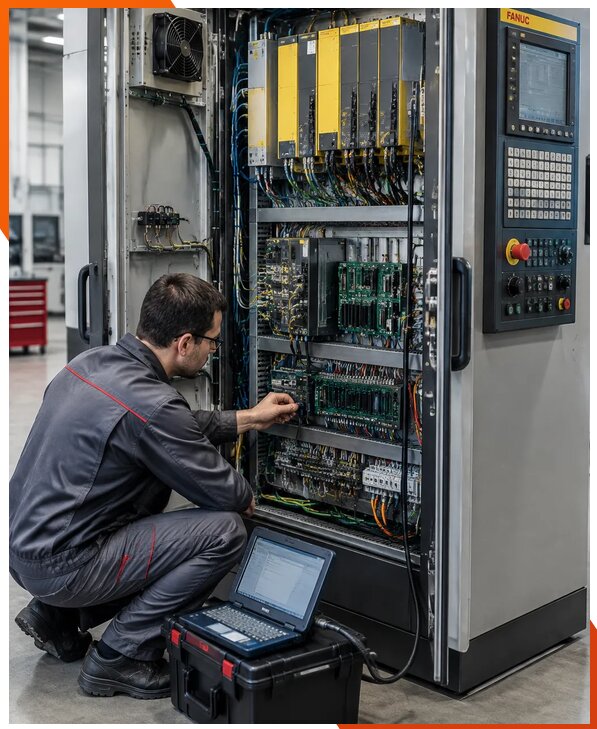 Ремонт систем ЧПУ FANUC промышленных станков в Таганроге
